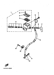 TZR250 Передний тормозной цилиндр