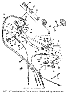 XT500E_205 - 1978 Handle - wire