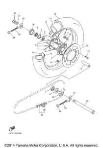 YZ250FV Переднее колесо