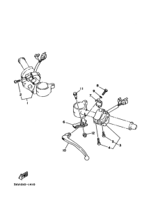TZR250RSP ﾊﾝﾄﾞﾙｽｲﾂﾁ. ﾚﾊﾞｰ