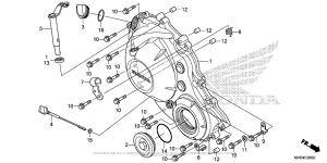  Крышка картера правая