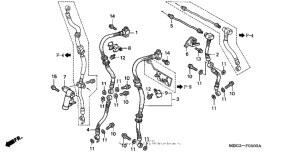 VFR800 Тормозные шланги