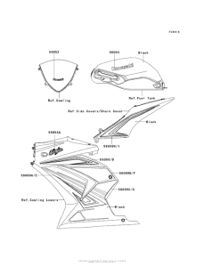 EX250 Decals (Black)(Jcfa)