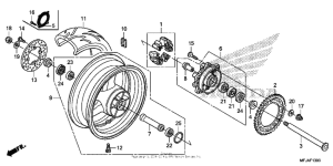 CBR600RR (ABS) Переднее колесо