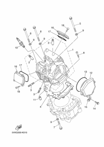 XT660X Головка цилиндров
