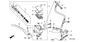 VT750C2 Fr. brake master cylinder