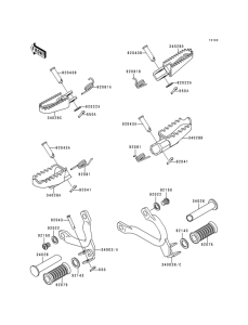 KDX125 Подножки