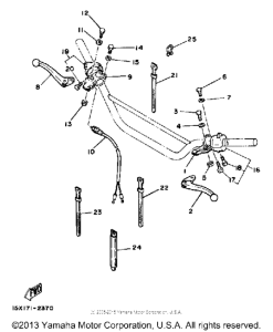 XT125KC Handle switch - lever