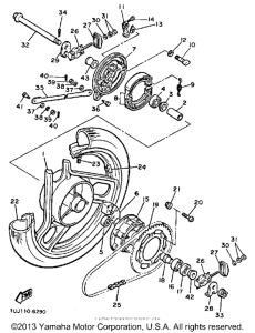 YX600S Переднее колесо