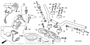 CBF1000 Handle pipe / top bridge