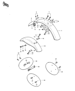  Fenders / number plates