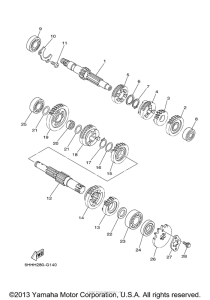 TTR125LEE Трансмиссия