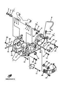 YP250 Картер двигателя