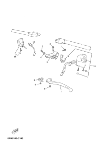 TZR50 Handle switch & lever