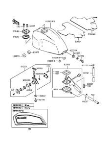 ZR400 Топливный бак