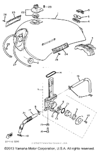 XV920MK Топливный бак