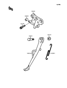 KR250 Подножка