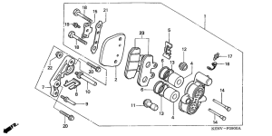 CMX250C Передний суппорт