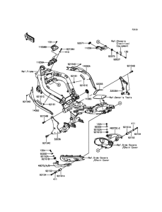 ER650 Рама ,крепежные детали