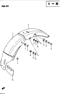 GSX400 Заднее крыло