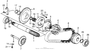 CB550 Primary shaft + chain