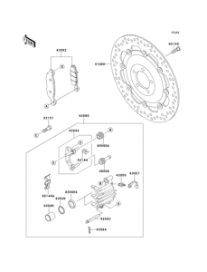 EJ650 Передний тормоз