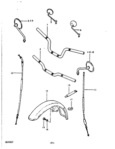 GS450 Handlebar - front fender