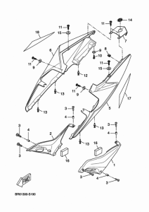 YZF-R125A Боковые обтекатели
