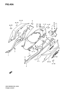 GSX-R600 Обтекатель задний