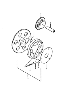 GSX400 Муфта стартера