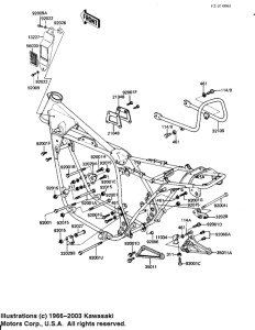 KZ1000 Рама ,крепежные детали