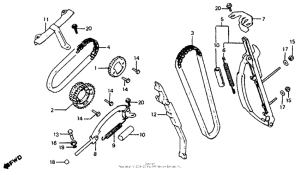 CB750SC Cam chain + tensioner