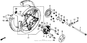 CB450 Переднее колесо
