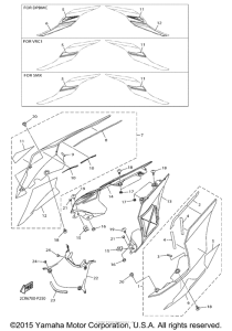 YZF-R1 Боковые обтекатели