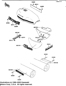 KZ1100 Наклейки