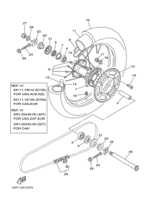 YZ250 Переднее колесо