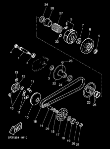 CW50RS Сцепление