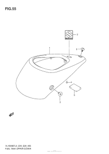 VL1500BT Fuel Tank Upper Cover