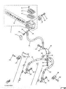 RD350LC (37KW) Главный тормозной цилиндр