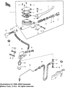 KH400 Передний тормозной цилиндр