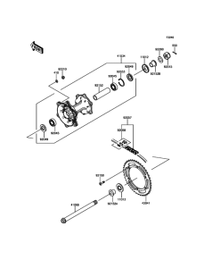  Задняя ступица колеса