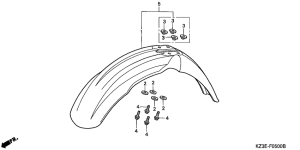 CR250R Переднее крыло