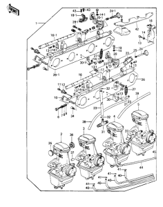 KZ1000 Carburetor assy