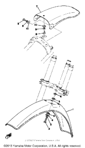 YZ125X Крыло переднее и задние