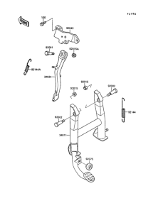 EX400 Подножка