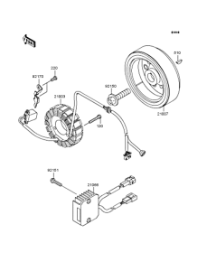 KLX250 Генератор