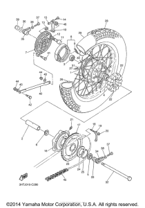 SR400 Переднее колесо