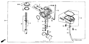CRF80F Карбюратор