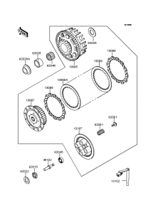 ZX250 Сцепление