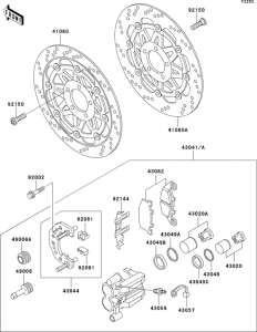 ZG1000 Передний тормоз